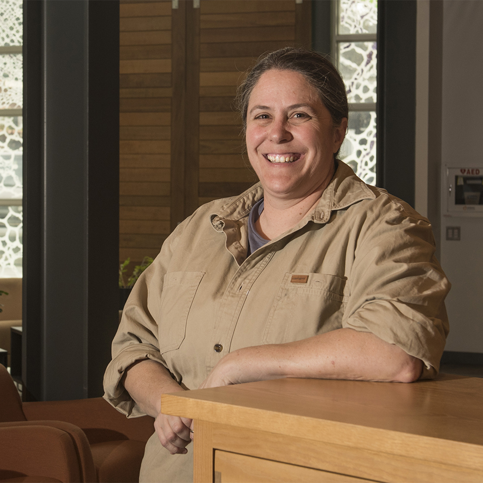 Wood Technology instructor Catie Chaplan